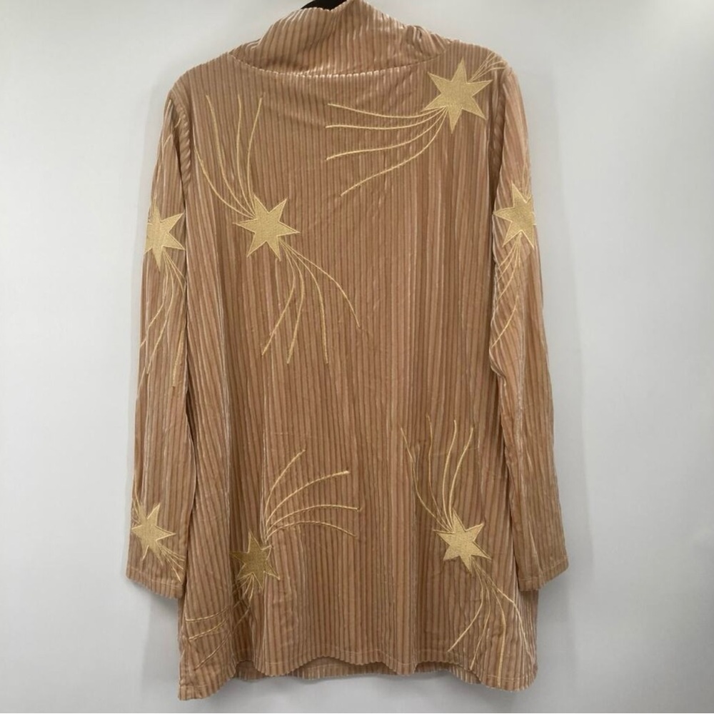 Judith March Golden Star Velvet Dress